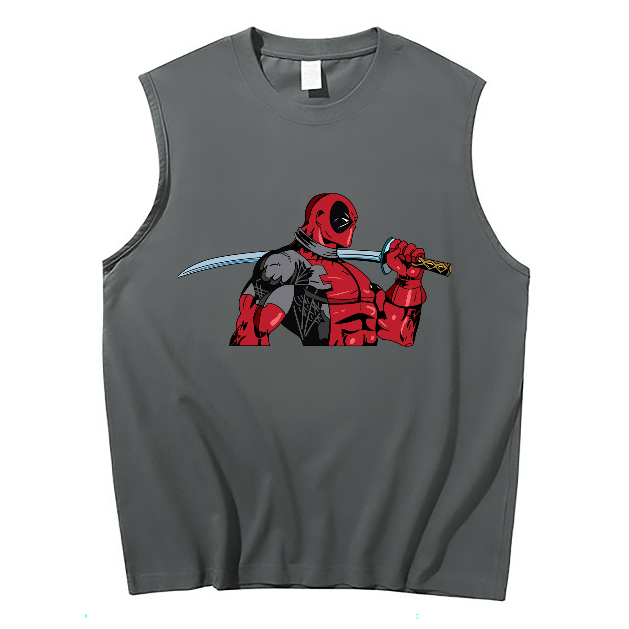 （画像用） Deadpool デッドプール コットン100％タンクトップ（フロントプリント）